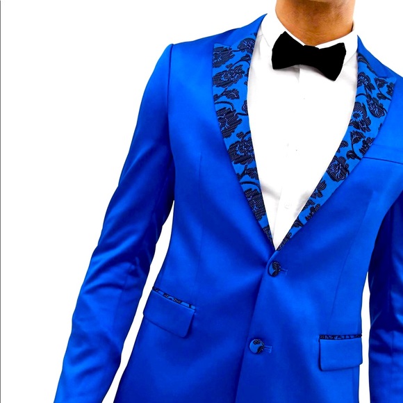 ASOS DESIGN NWOT Tall Blazer w/ Jacquard Lapel - Picture 3 of 5